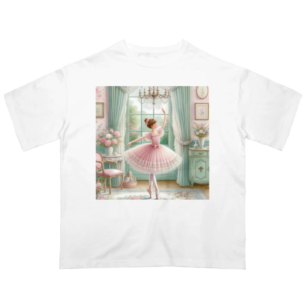 Honokanishiawaseの🩰優雅なバレリーナの午後🩰 オーバーサイズTシャツ