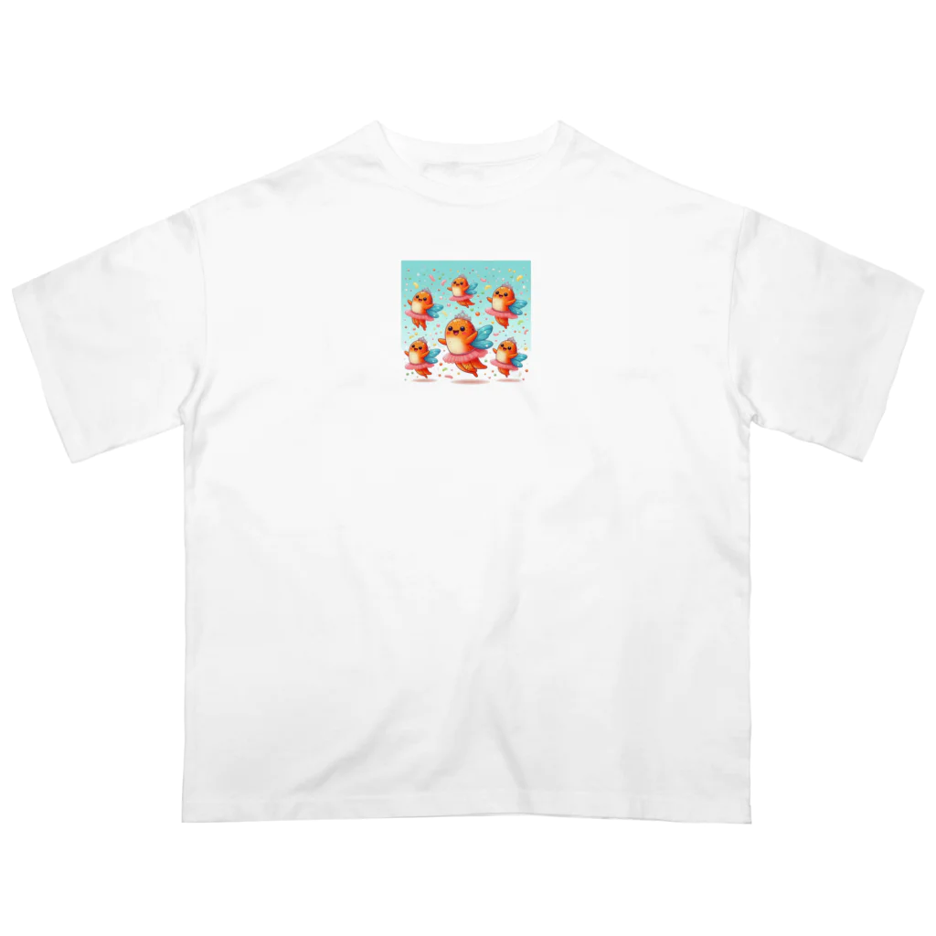 お魚専門店「FishDeluxe」の空飛ぶイクラちゃん Oversized T-Shirt