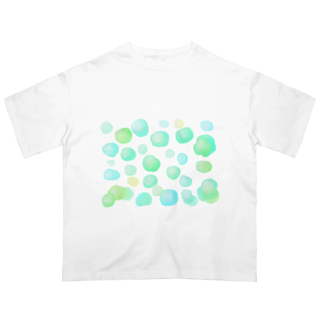 Green Worksのやわらかランダムグリーン オーバーサイズTシャツ