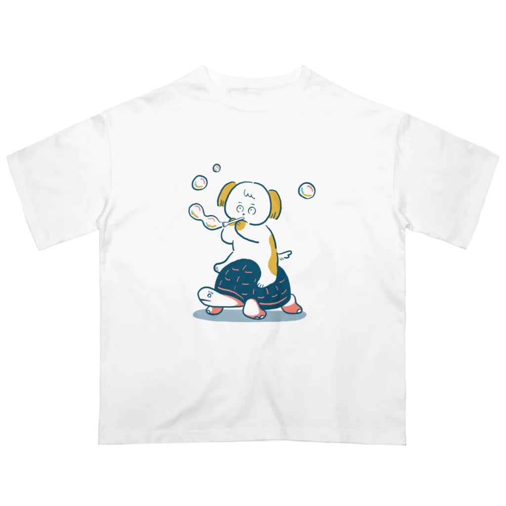 nenneのイヌ - シャボン玉 Oversized T-Shirt