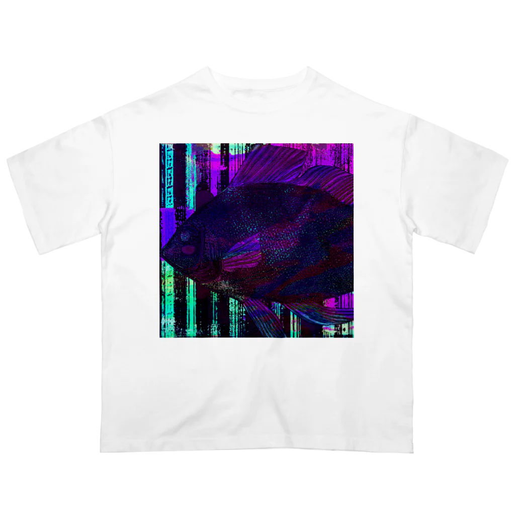 水草の六月を泳ぐ魚 オーバーサイズTシャツ