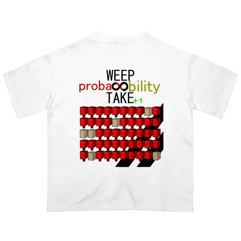 HADAKAGEKKO(WEEP＆TAKE)のWEEP＆TAKE probability オーバーサイズTシャツ