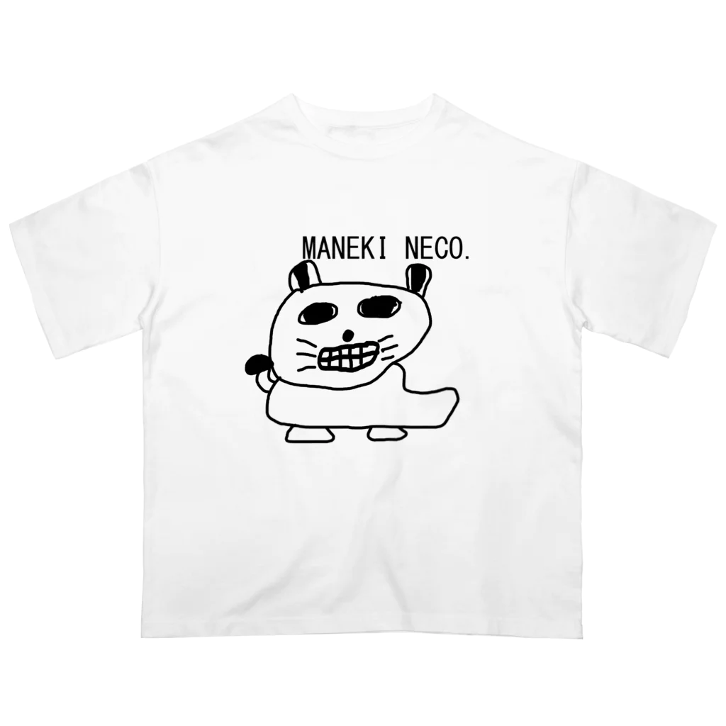 HADAKAGEKKO(WEEP＆TAKE)のMANEKINECO EGOKOROKAIMU Oversized T-Shirt