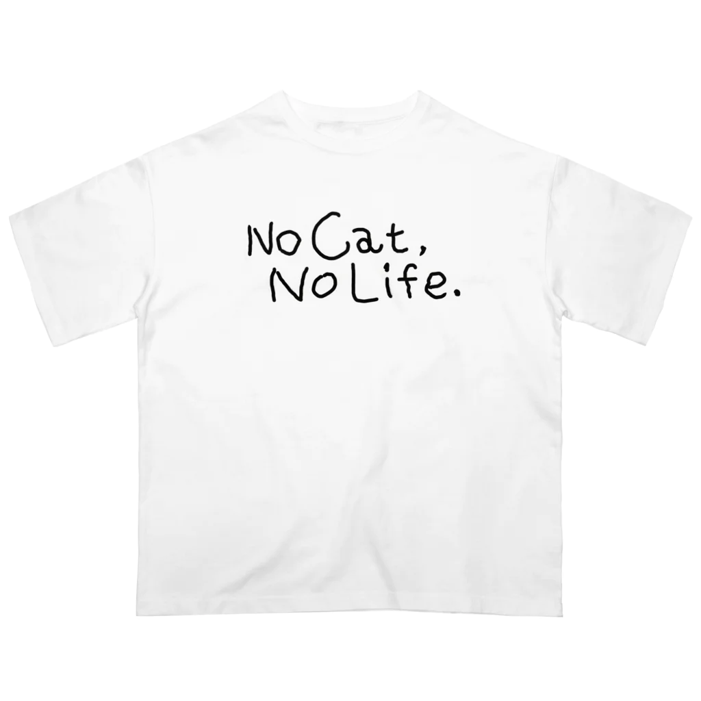 TomoshibiのNo Cat, No Life. オーバーサイズTシャツ