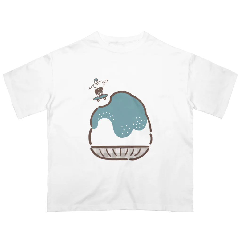 ぴー助（さいとうぴー）のトケナイカキゴオリ～チョコミント～ オーバーサイズTシャツ