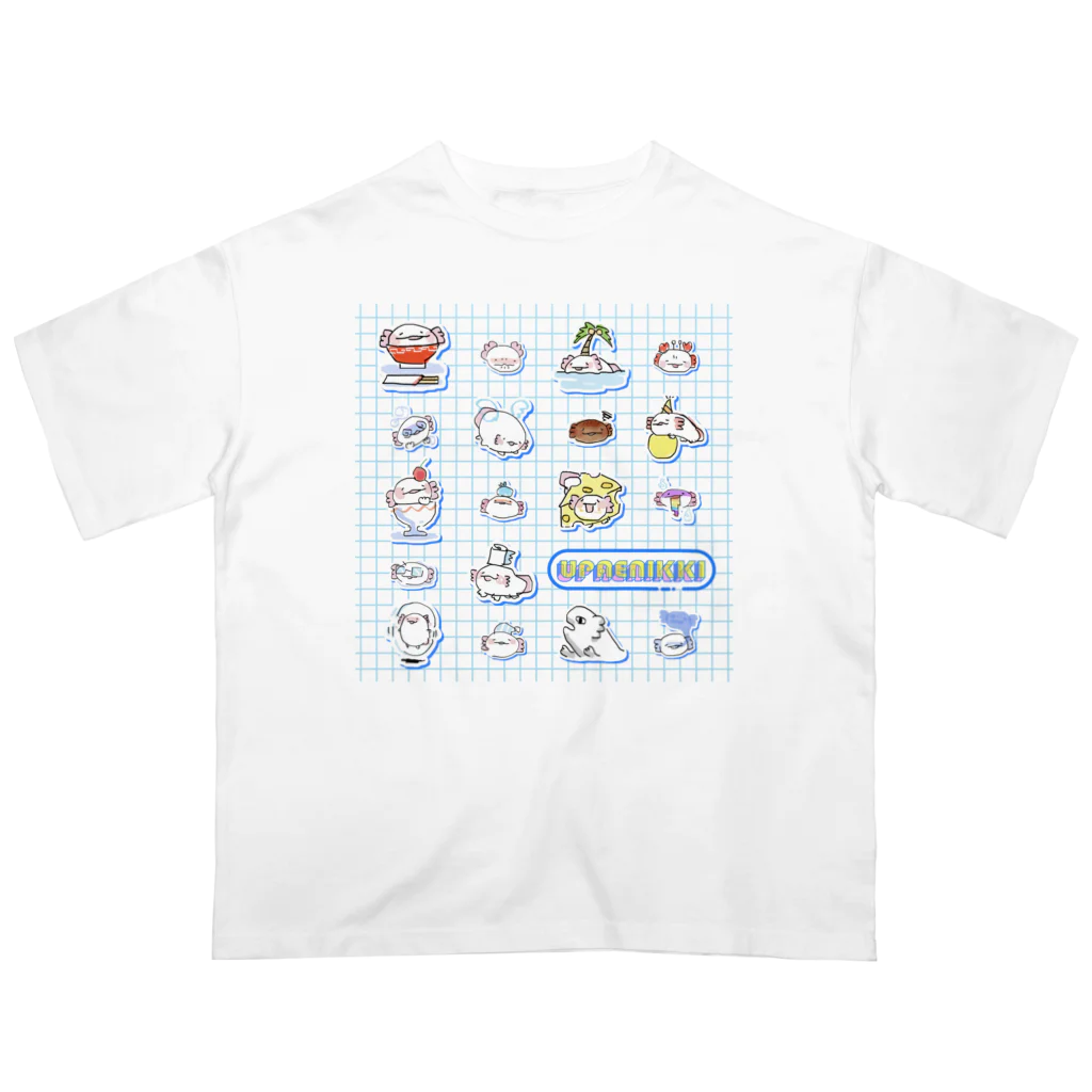 はかなシのうぱえにっき「毎日」しろver. オーバーサイズTシャツ