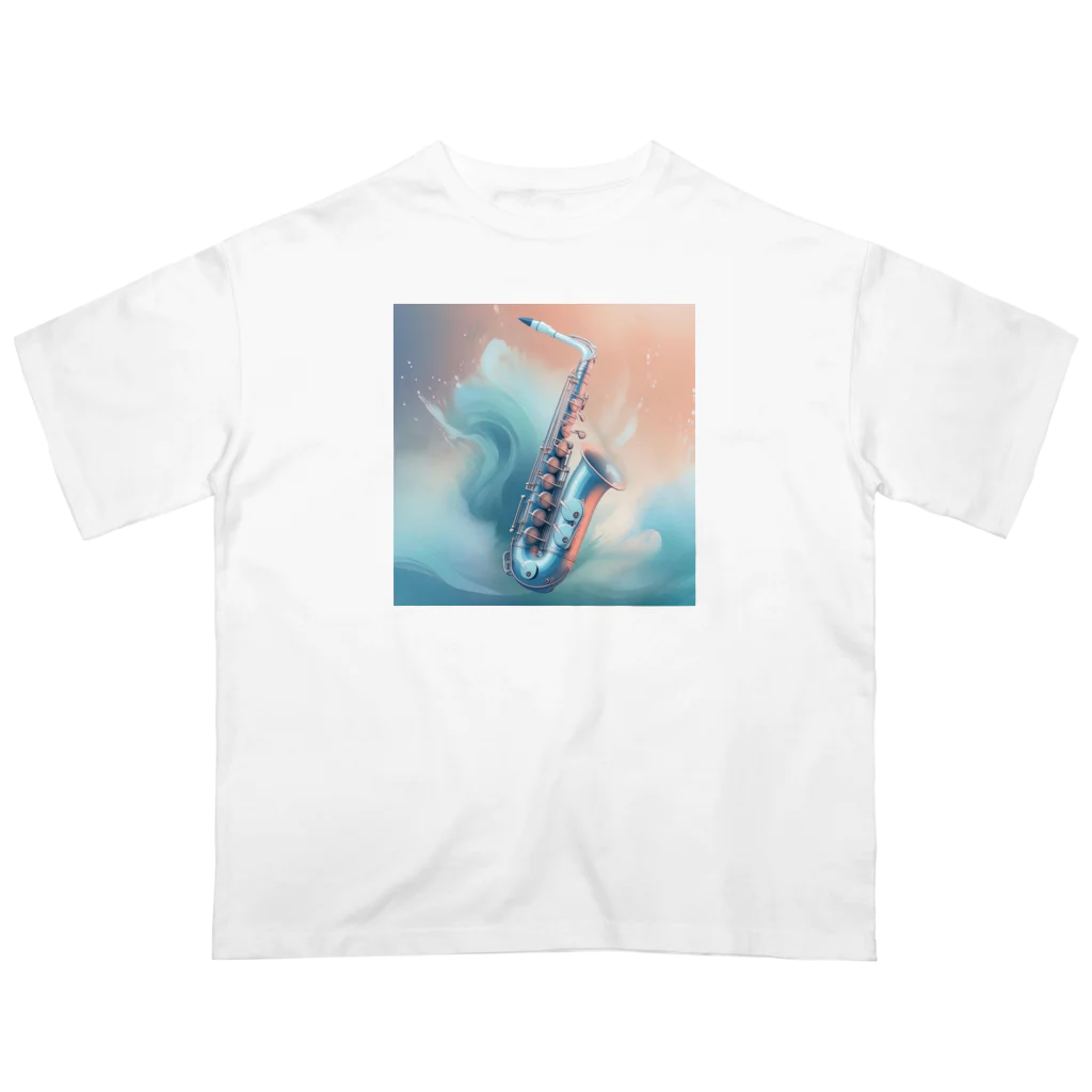 chan-takehaniのサファイアブルーの旋律 Oversized T-Shirt