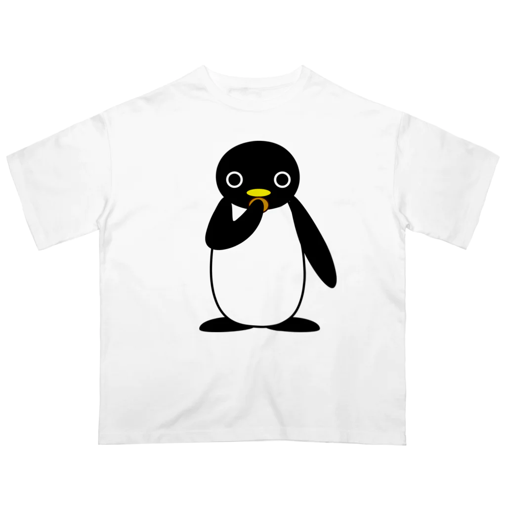 みすづの食いしん坊なペンギン オーバーサイズTシャツ