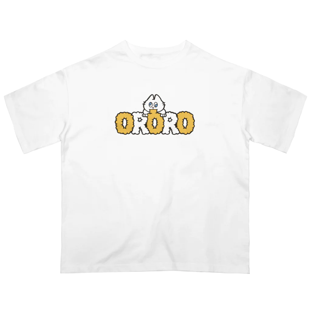 はんぺん太郎のオロロ猫Tシャツ オーバーサイズTシャツ