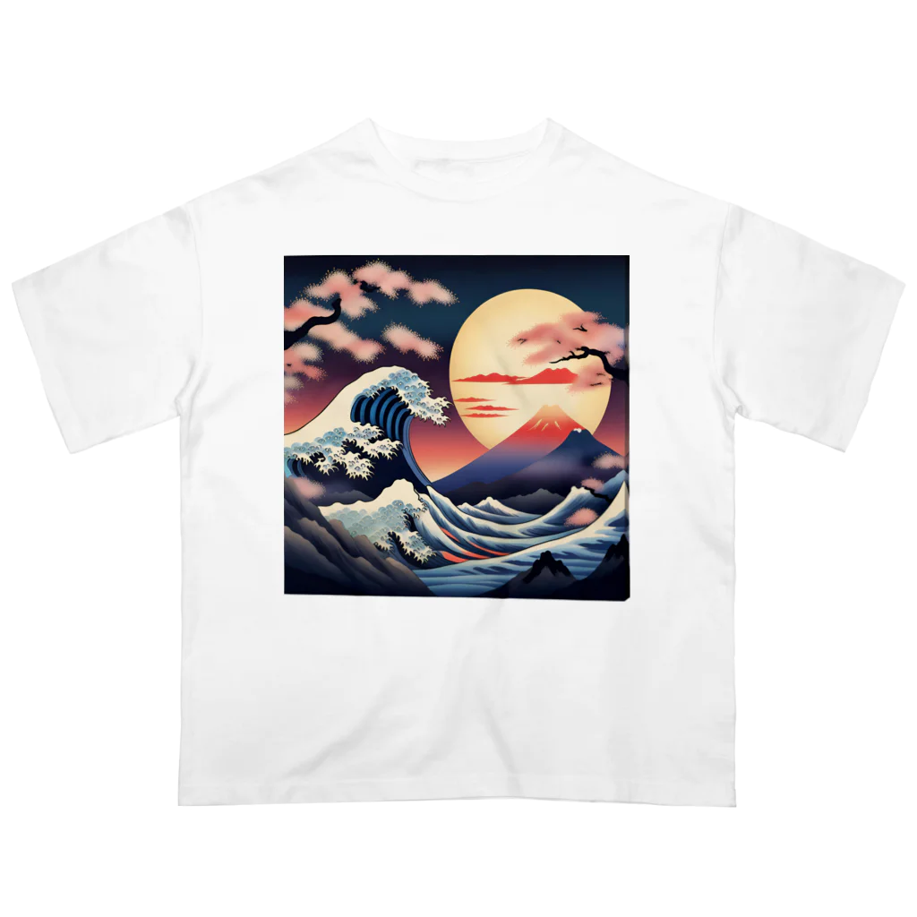 8890の浮世絵 オーバーサイズTシャツ