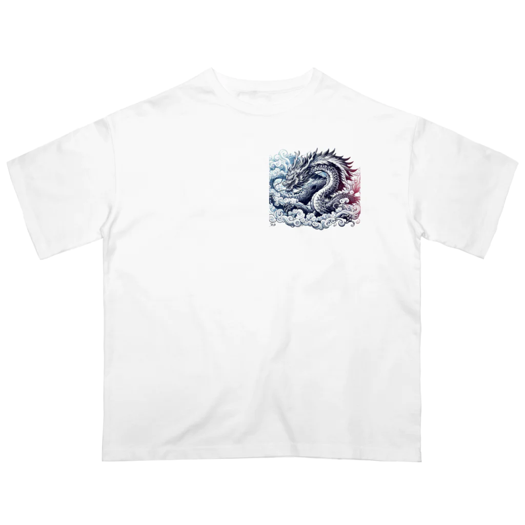 SaBATaNの伝説の生物シリーズ龍1 Oversized T-Shirt