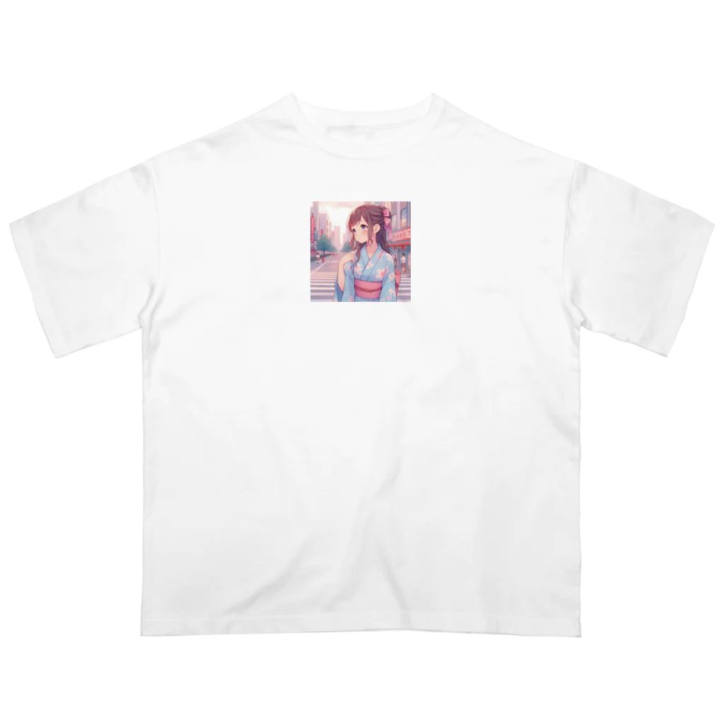 yukatagirlsの「あの人、まだかなあ？」 Oversized T-Shirt