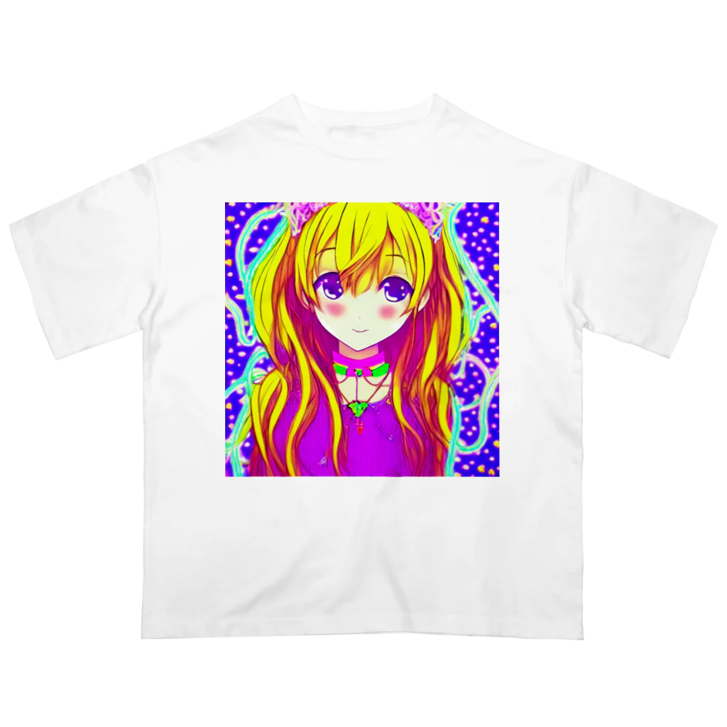 きゅぴきゅぴガールの金髪優しげ★きゅぴきゅぴガール Oversized T-Shirt