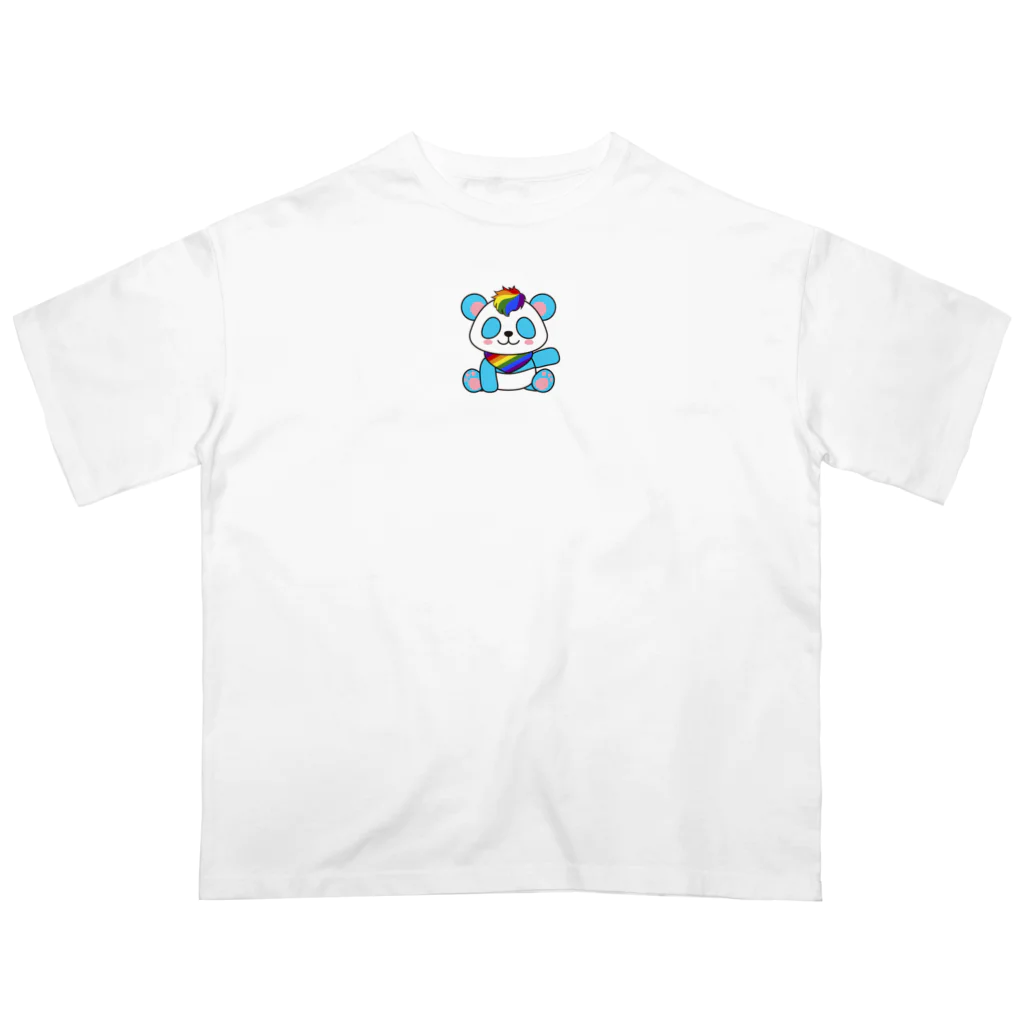 🏳️‍⚧️ 7oofのにじいろパンダ オーバーサイズTシャツ