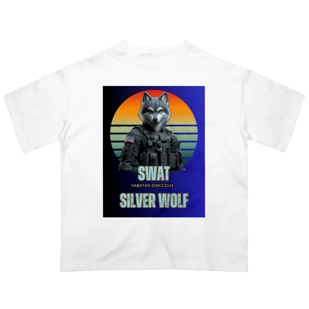 SaBATaNのSWAT シルバーウルフ1 オーバーサイズTシャツ