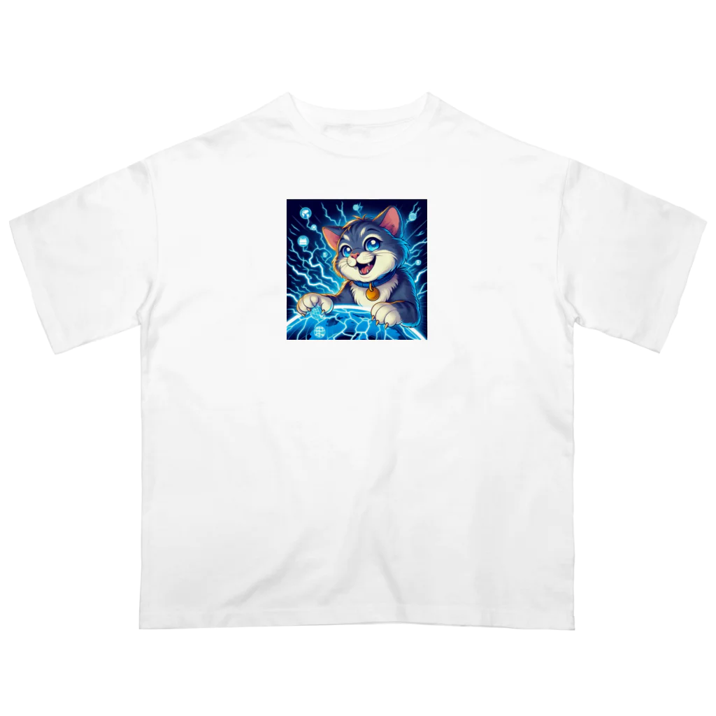 frogsystemの電脳猫 Oversized T-Shirt