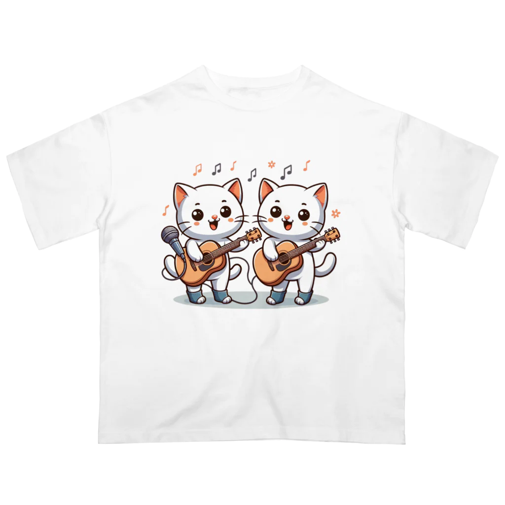 チェリモヤのねこコーラス 12 オーバーサイズTシャツ