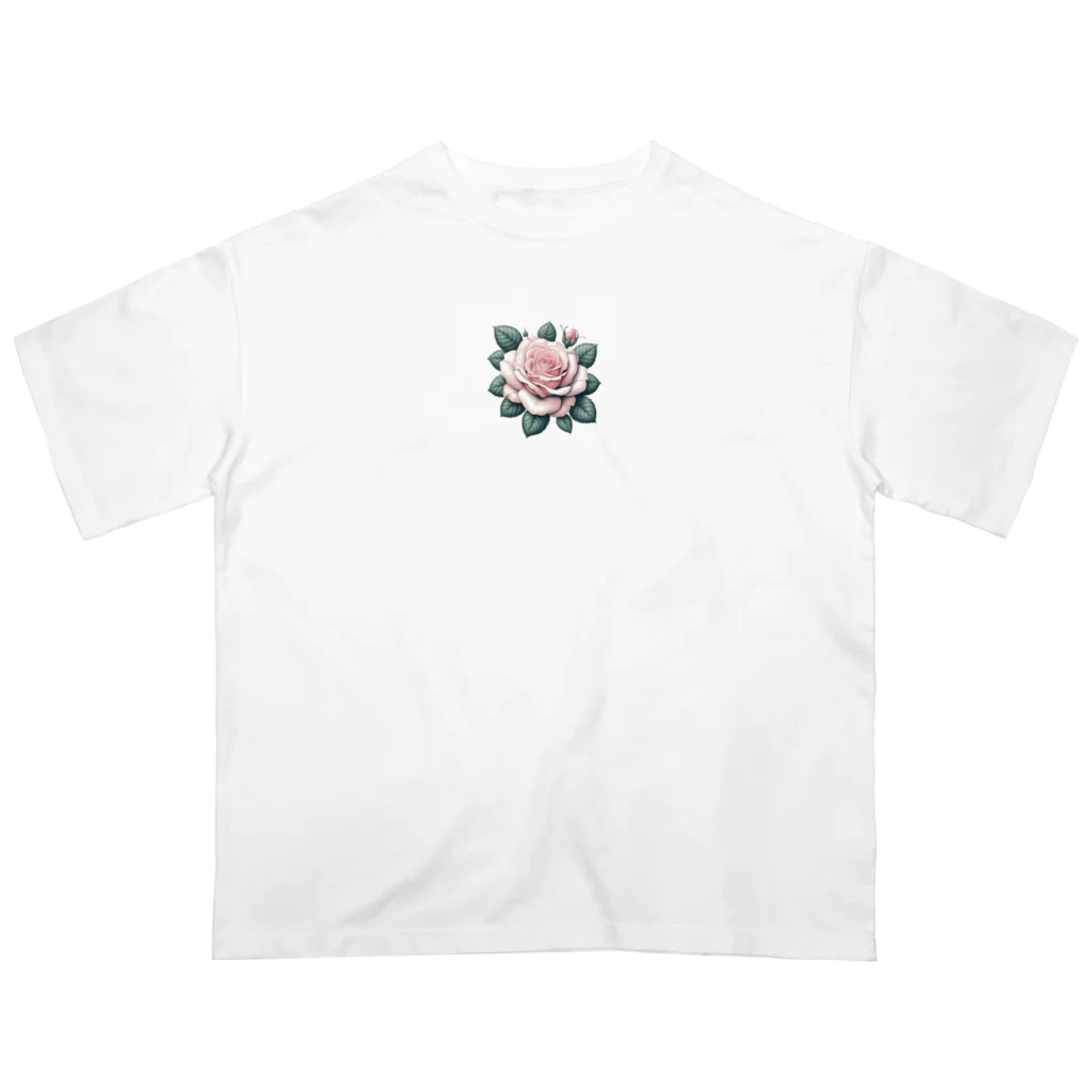 zymrの一本の強い薔薇 オーバーサイズTシャツ