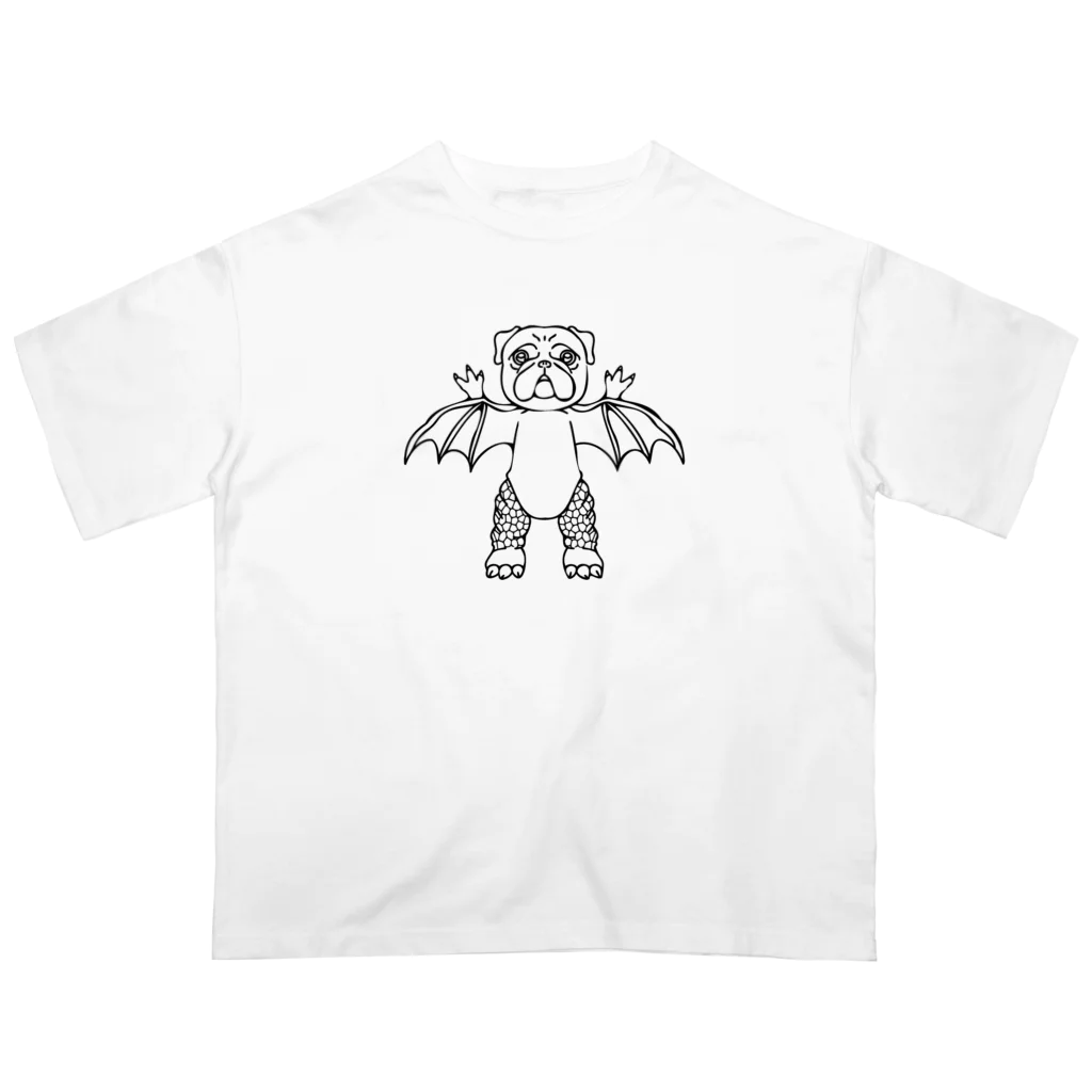 へっぽこデザインの大怪獣パグラ Oversized T-Shirt