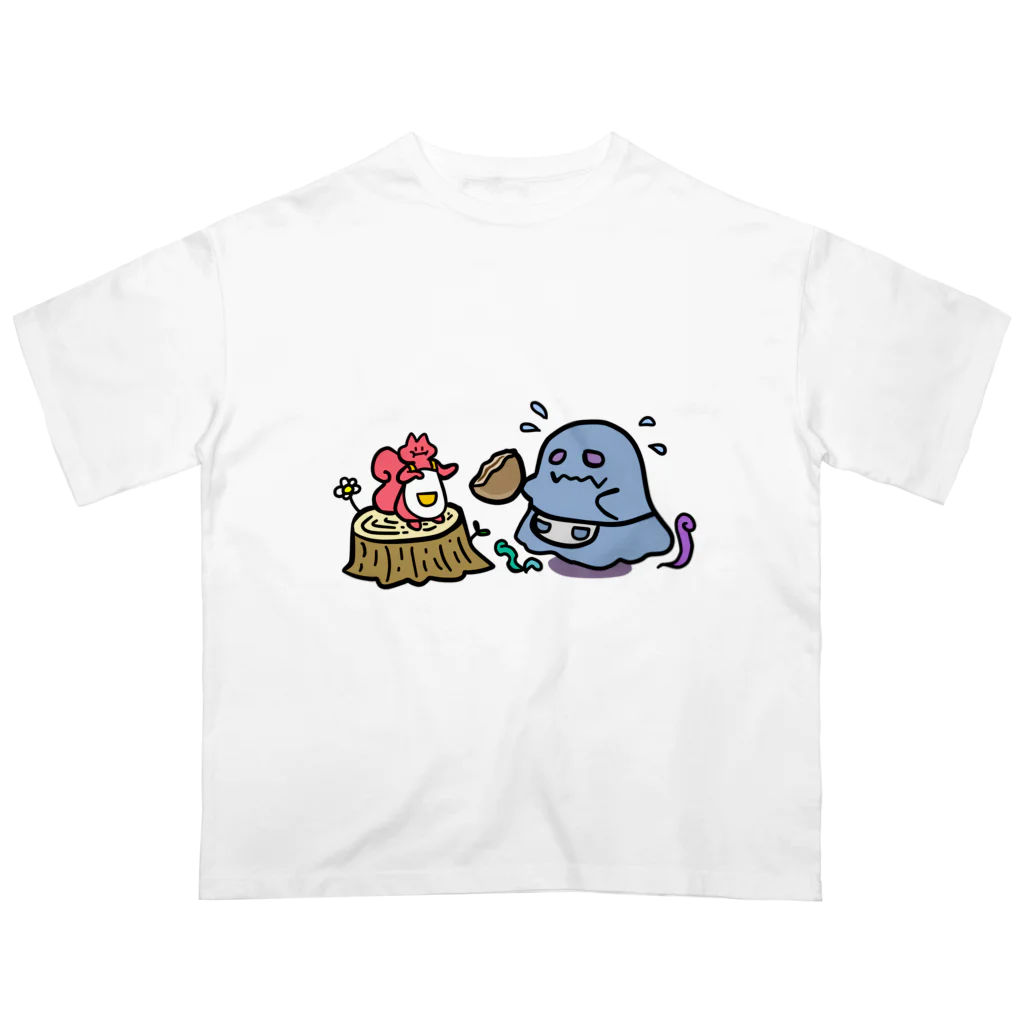 MikeHouseのあやかしの和菓子店 オーバーサイズTシャツ