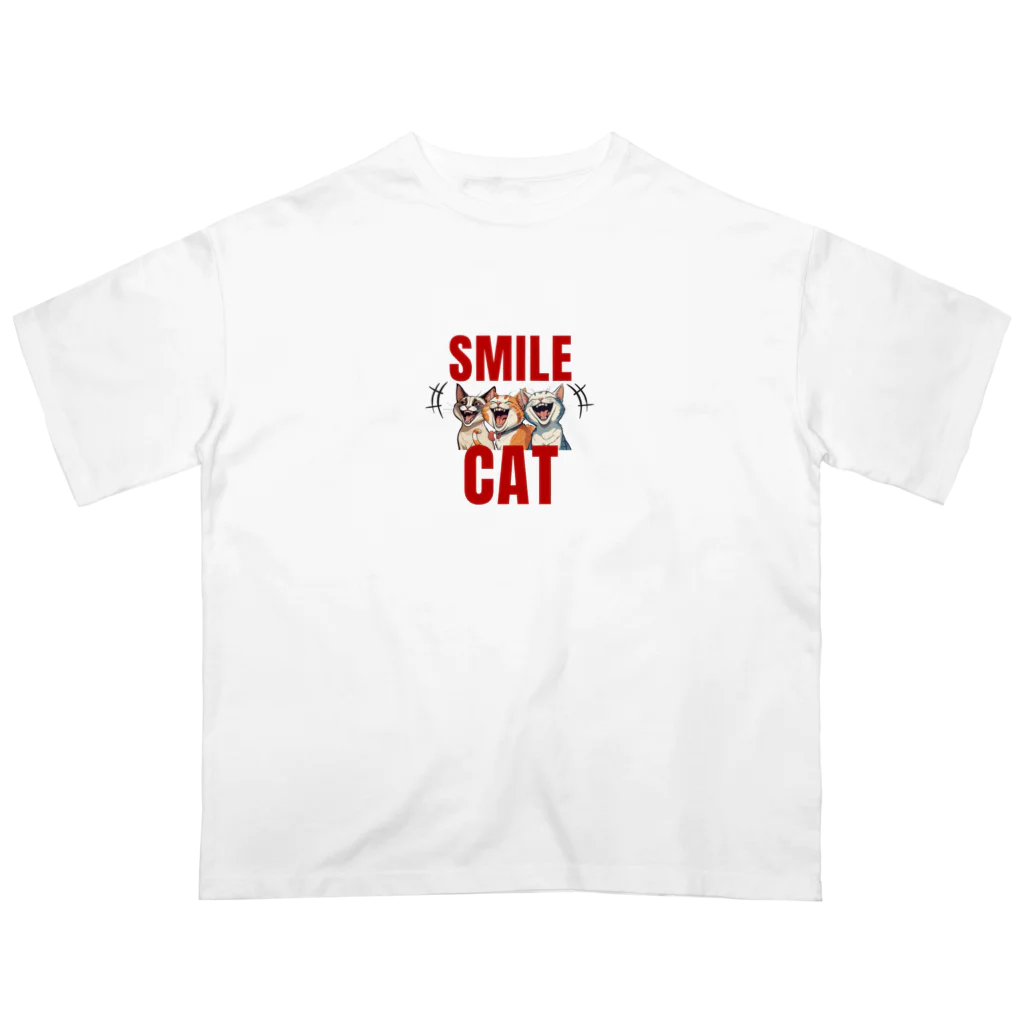 オトバシハウスのSMILE CAT オーバーサイズTシャツ