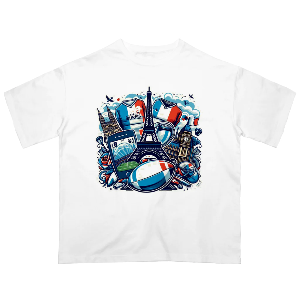 TrendWave Tokyoのパリ　ラグビー　オリンピック Oversized T-Shirt