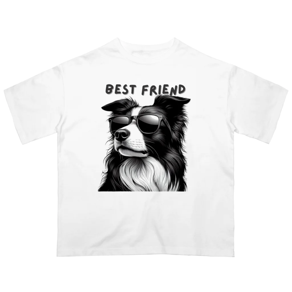 ビビりな番犬くんのBest Friendわんこ Oversized T-Shirt