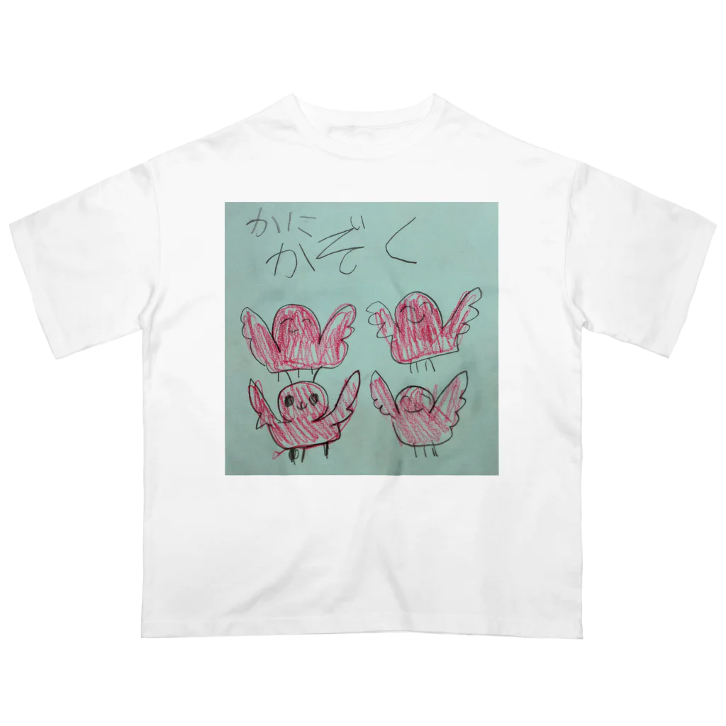 たくたくるんぱのお店の蟹座 カニ家族 Oversized T-Shirt