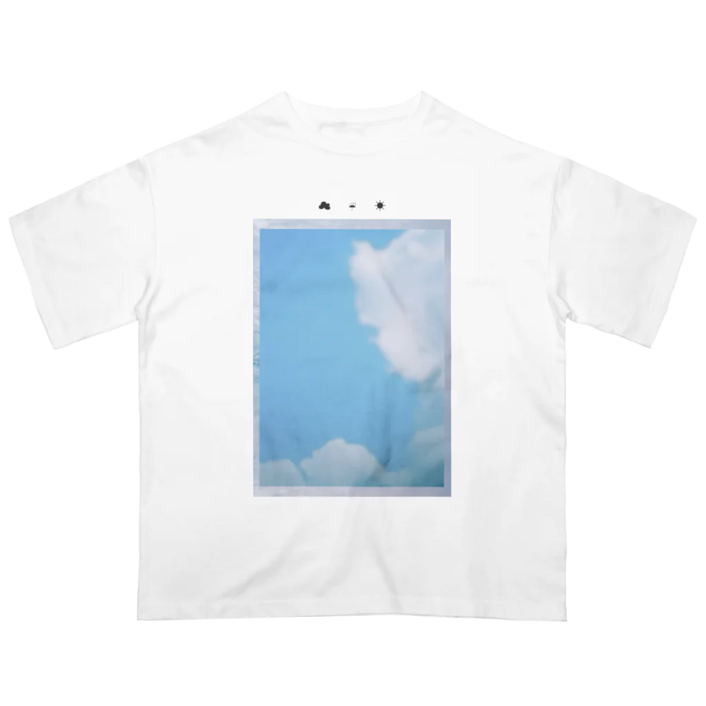 ☁︎ ☔︎ ☀︎のフィルム写真-とおい夏のあお オーバーサイズTシャツ