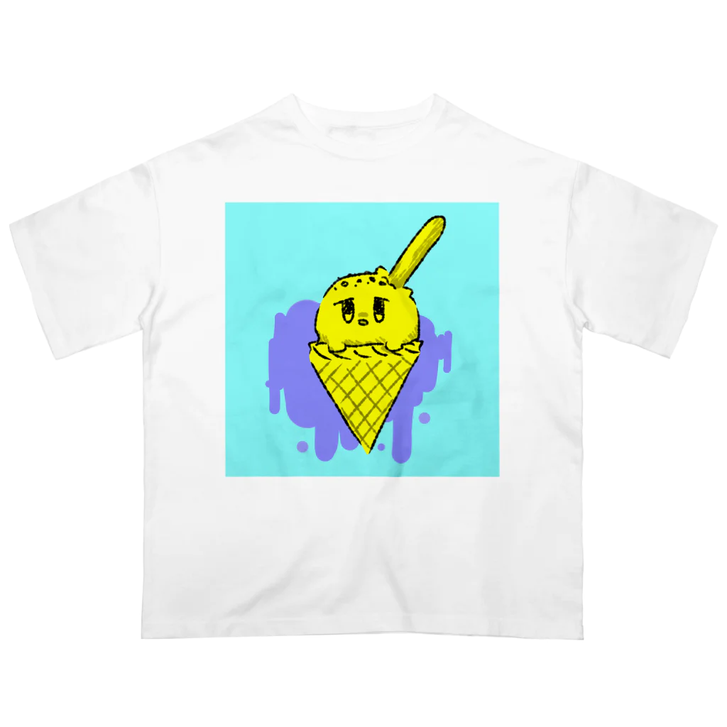 かしわもちのぼやぼやあいす Oversized T-Shirt
