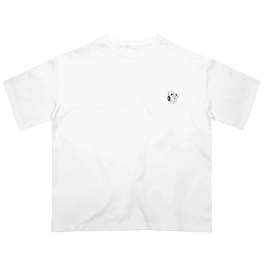 パググッズパラダイスの元気パグ Oversized T-Shirt