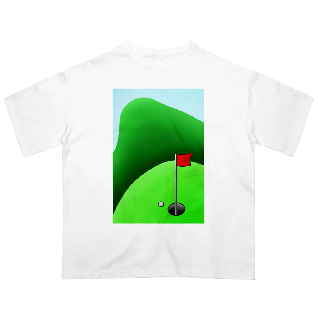 Lily bird（リリーバード）の長くのびるゴルフ場 Oversized T-Shirt