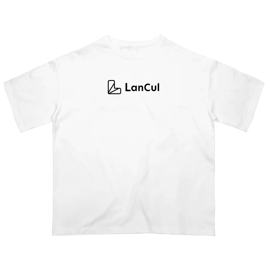 LanCul英会話のLanCulグッズ（ロゴ黒） オーバーサイズTシャツ