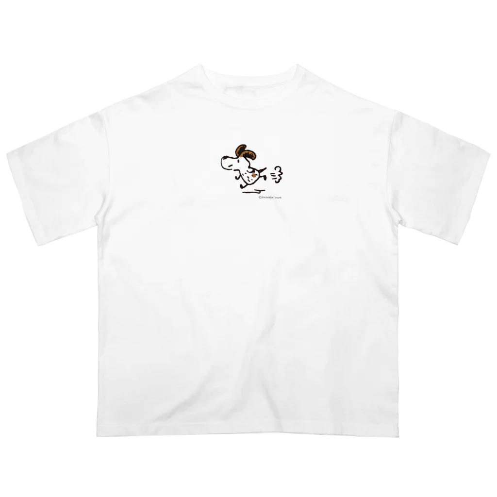 neuneu nennenのパタパタ雑種犬 Oversized T-Shirt