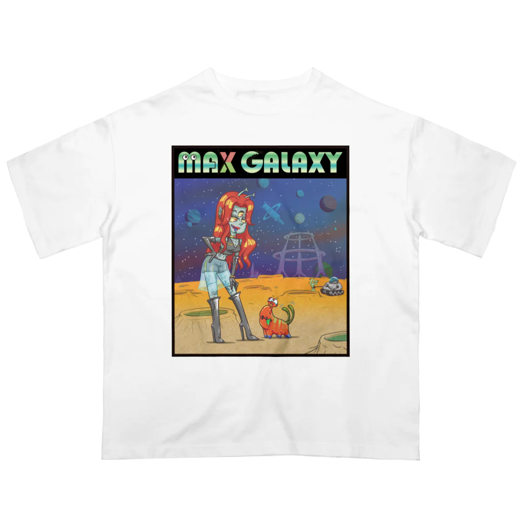 nidan-illustrationのMAX GALAXY オーバーサイズTシャツ