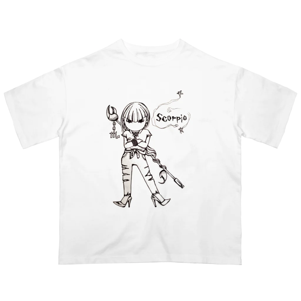 エンピツの星のアクセな12星座　蠍座 Oversized T-Shirt