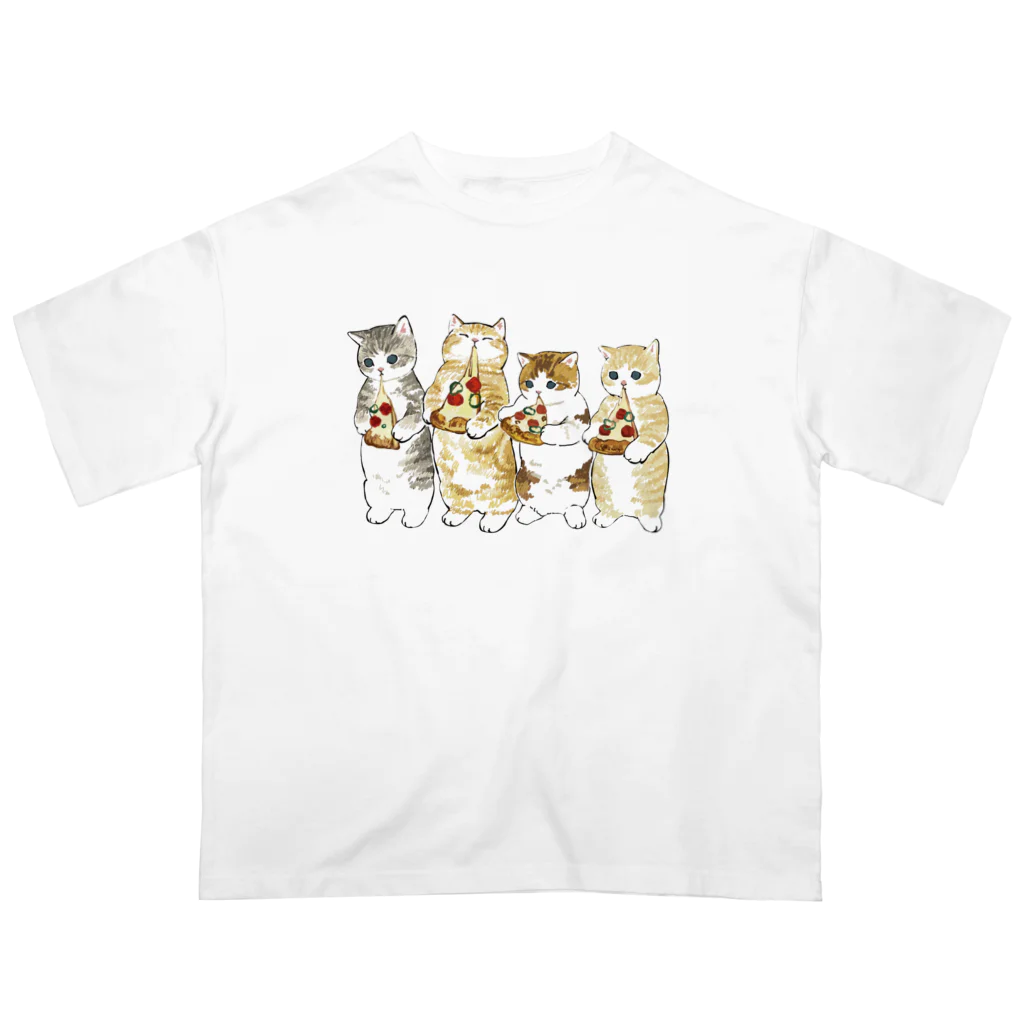 mofusandのみよーんピザ オーバーサイズTシャツ