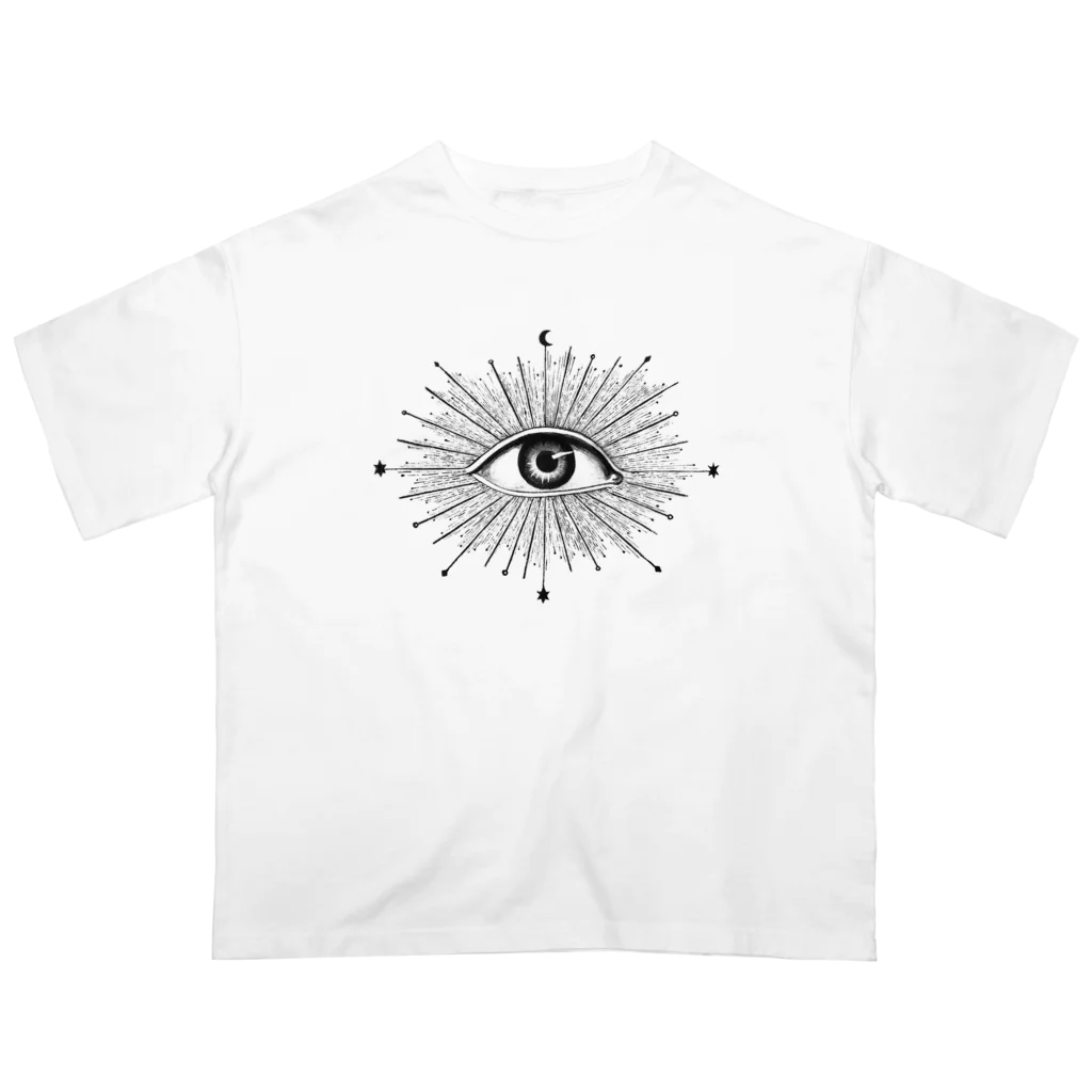 星月猫　徳島洋子のインパクト！目のTシャツ オーバーサイズTシャツ