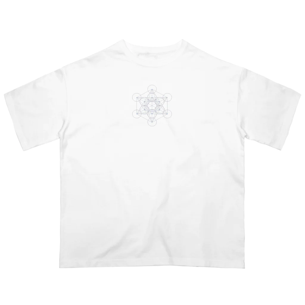 silvermist358のシンプル　「Metatron’s Cube」 オーバーサイズTシャツ