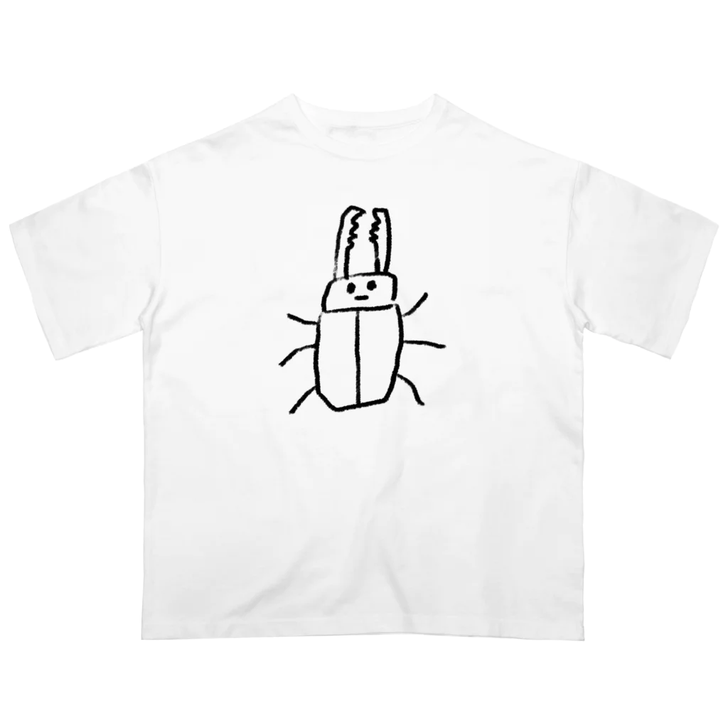 Kaiyayasumi ＊海谷泰水＊のクワガタ君　Mr. Stag beetle. オーバーサイズTシャツ