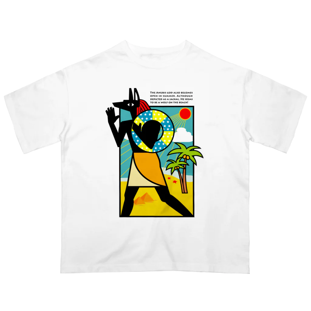 huroshikiの夏のアヌビス神 in the beach Oversized T-Shirt