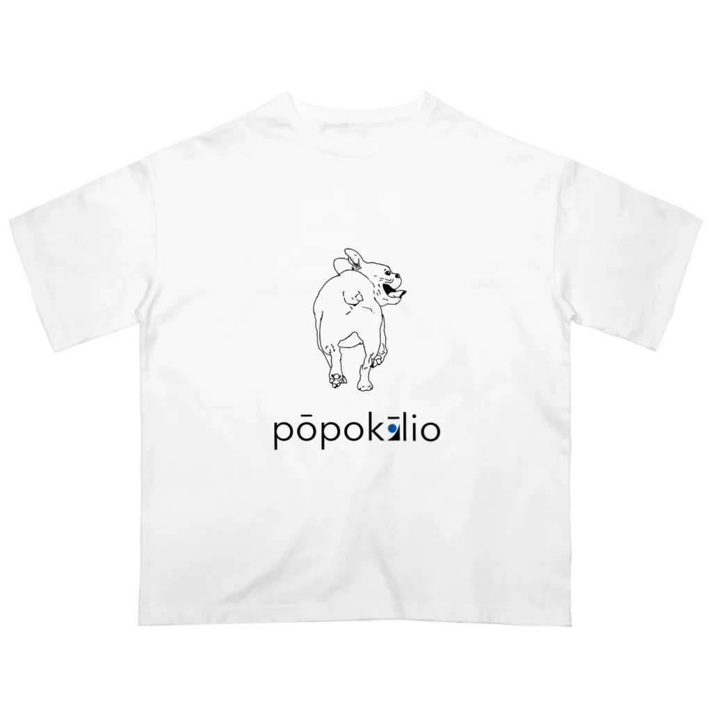 ナミノコ雑貨店のpopokilio フレンチブルドッグ  Oversized T-Shirt