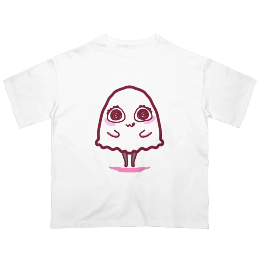 Ri0のいたずらおばけちゃん(ぴんく) オーバーサイズTシャツ