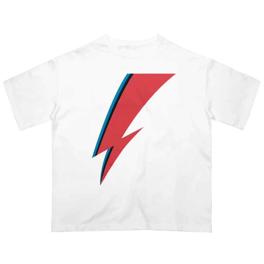 DRIPPEDのLIGHTNING BOLT -GLAM ROCK MAKE UP- オーバーサイズTシャツ