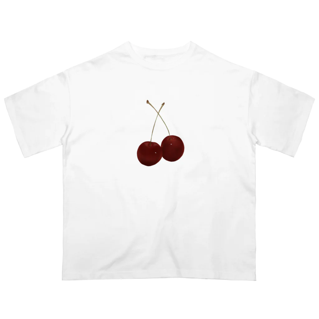 たべもの屋さんの🍒 オーバーサイズTシャツ