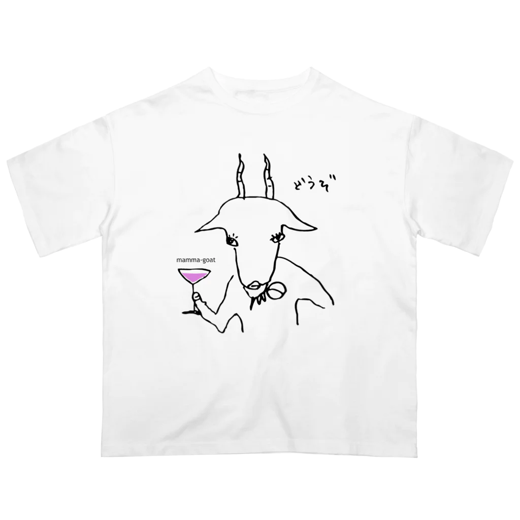 mamma-goatの山羊ママ オーバーサイズTシャツ