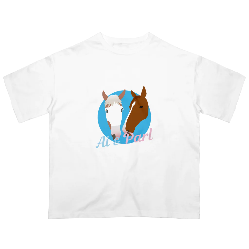 アイパール事務局の馬アイ、パールキャラクターグッズ オーバーサイズTシャツ