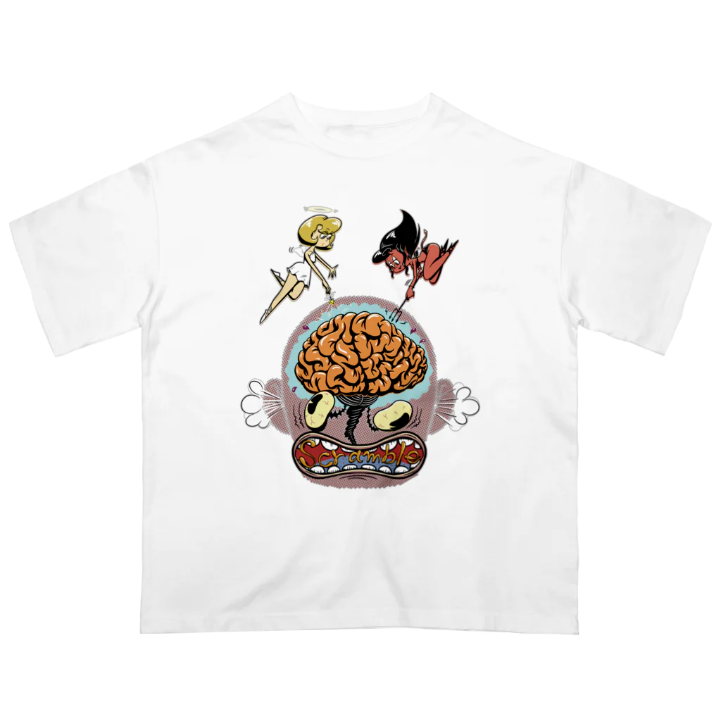 nidan-illustrationの“scramble" オーバーサイズTシャツ