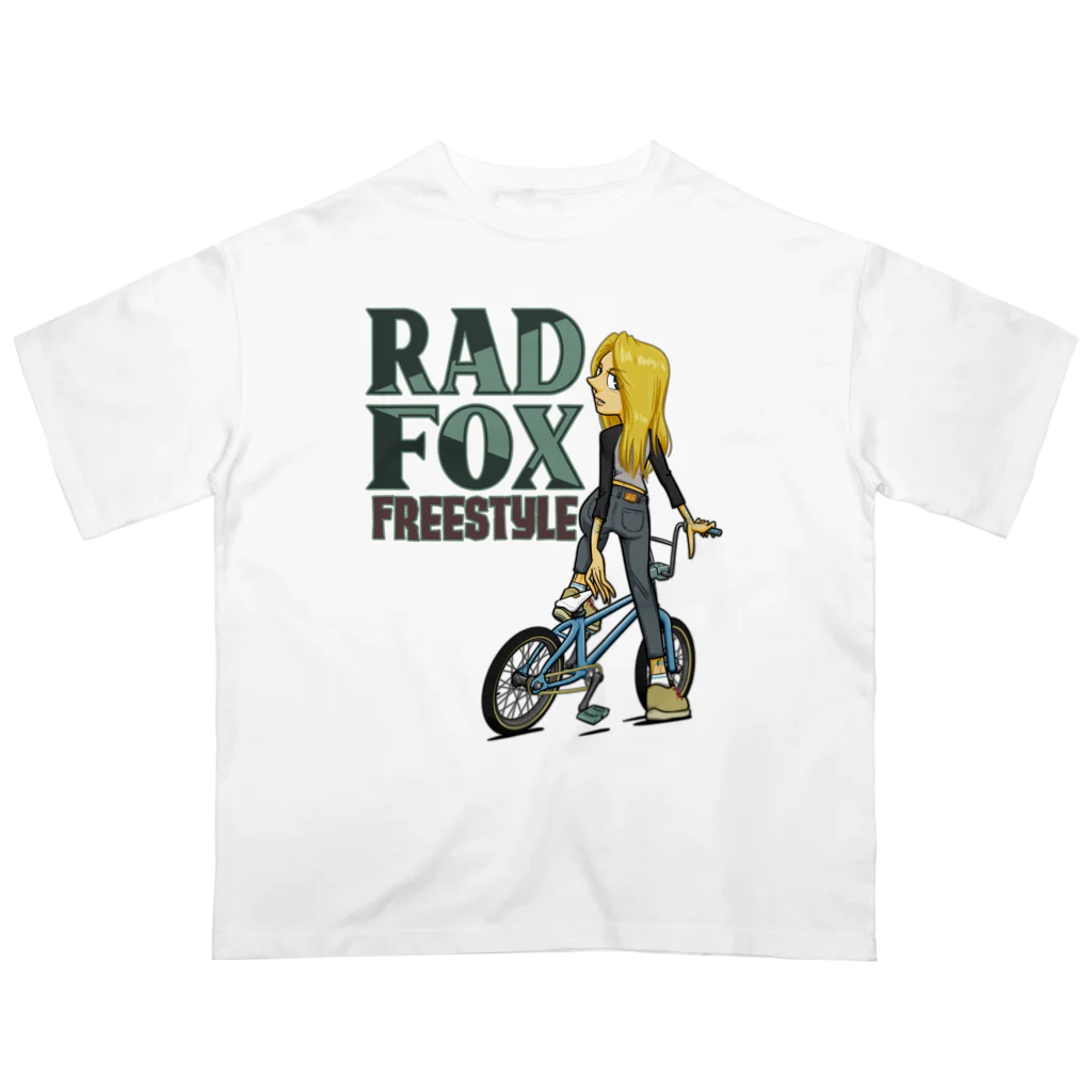 nidan-illustrationの"RAD FOX" オーバーサイズTシャツ