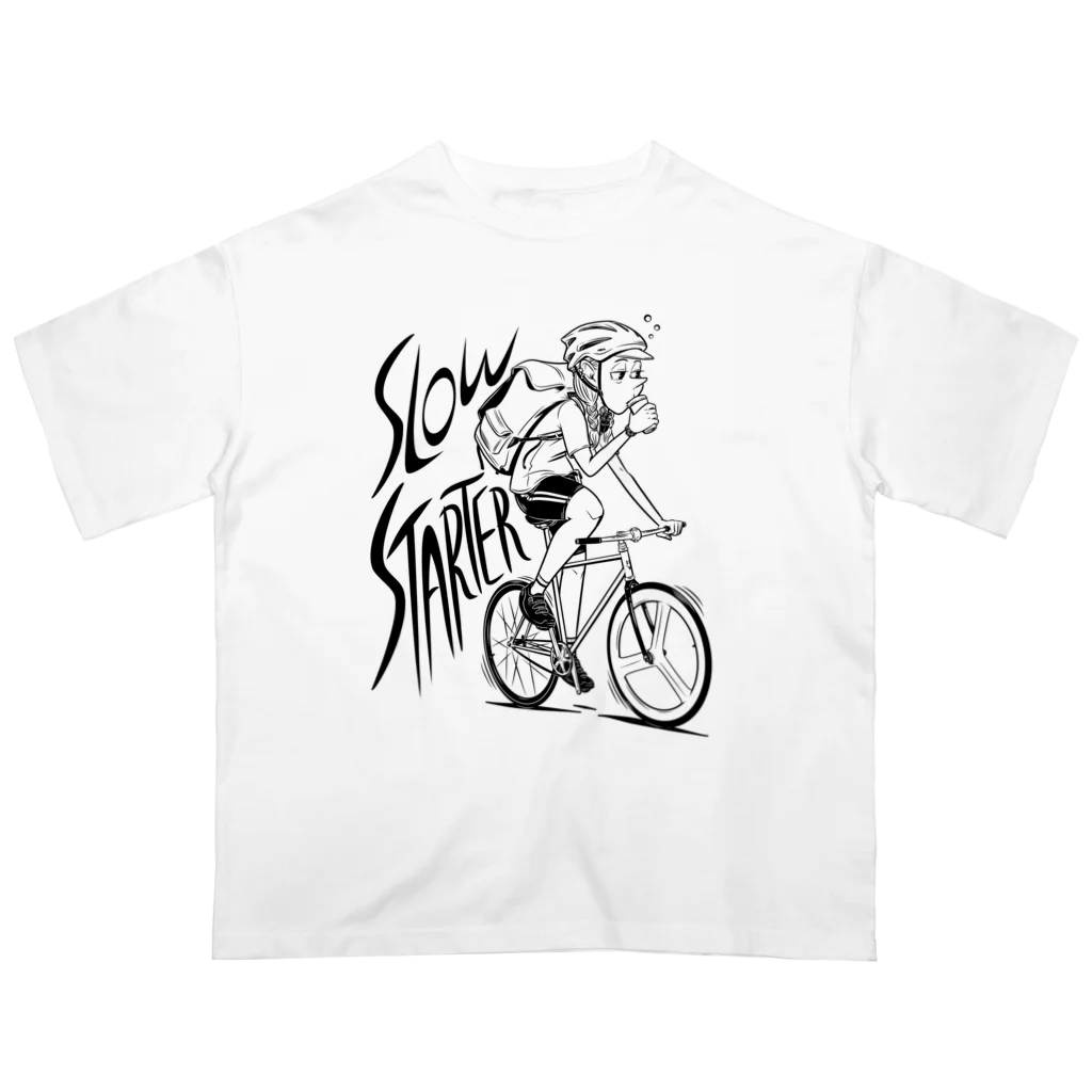 nidan-illustrationの"SLOW STARTER" オーバーサイズTシャツ